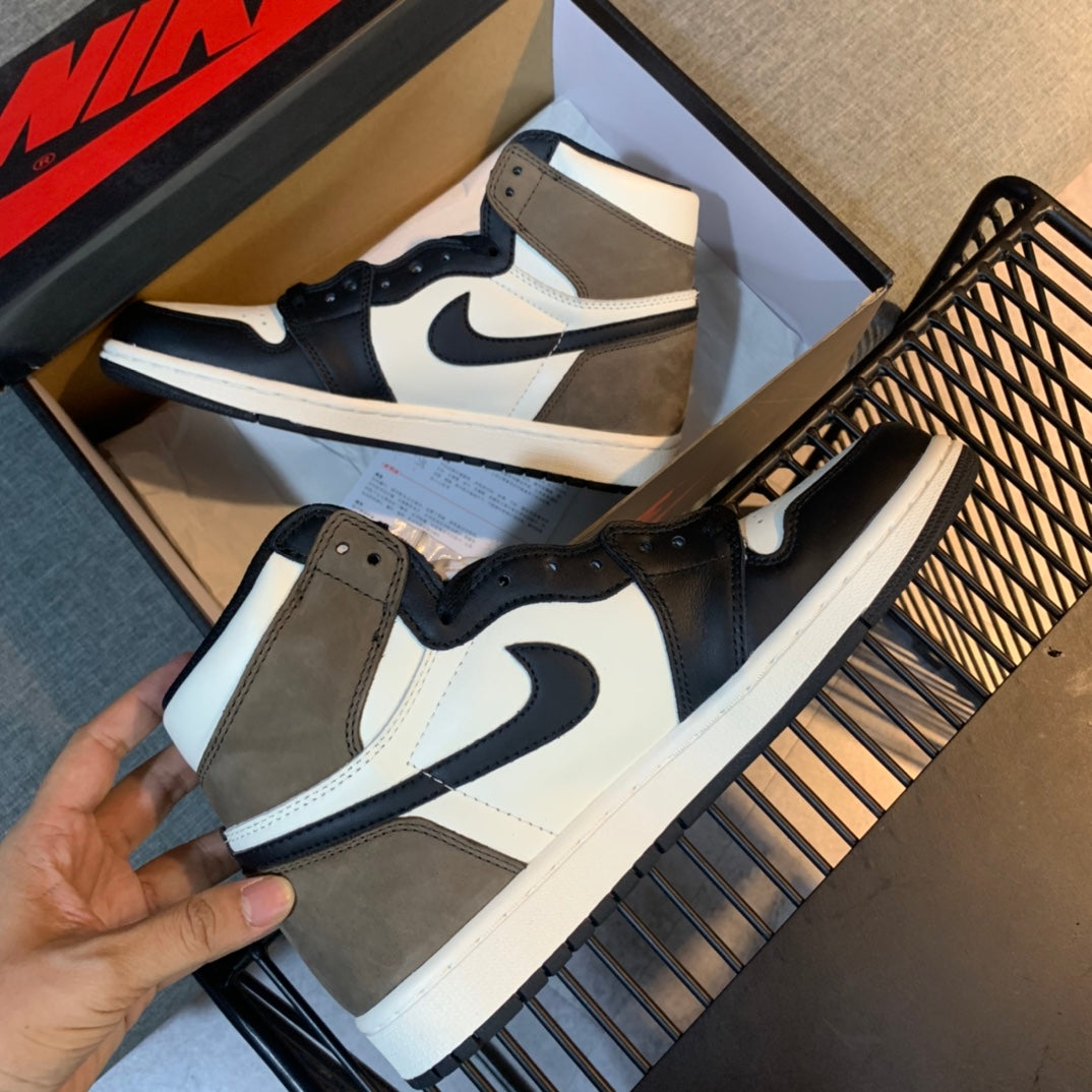 N1K- Air Jordan AJ1 高筒板鞋 黑咖色