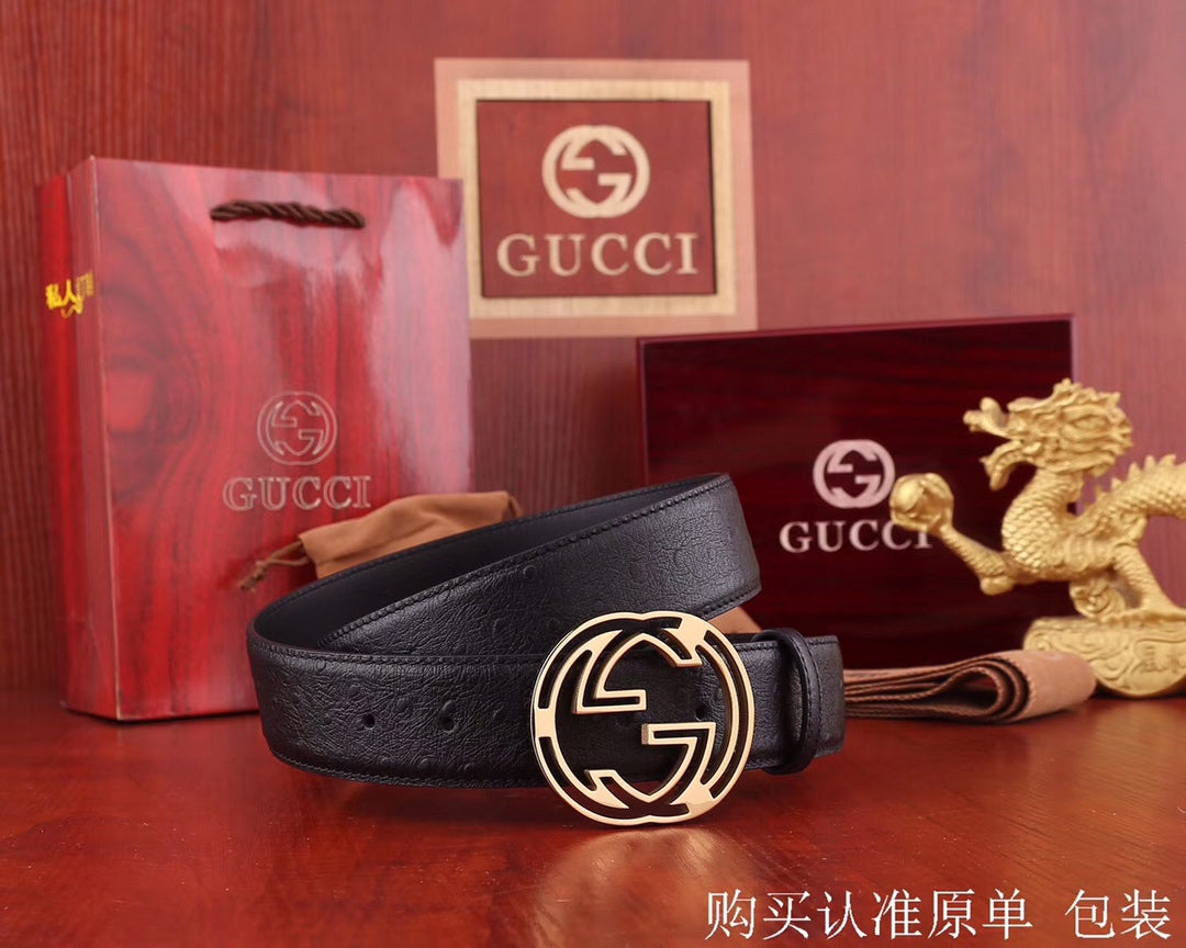 古G家-皮帶-3.8cm-男款