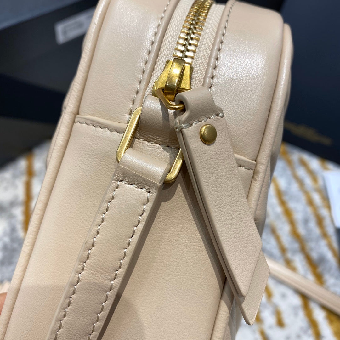 聖Y羅-Lou Bag 相機包 杏色金扣