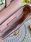 Dior Saddle 馬鞍包-手掌紋-小號棕紅色-19.5cm