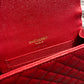 YSL 新品短夾 紅色金扣