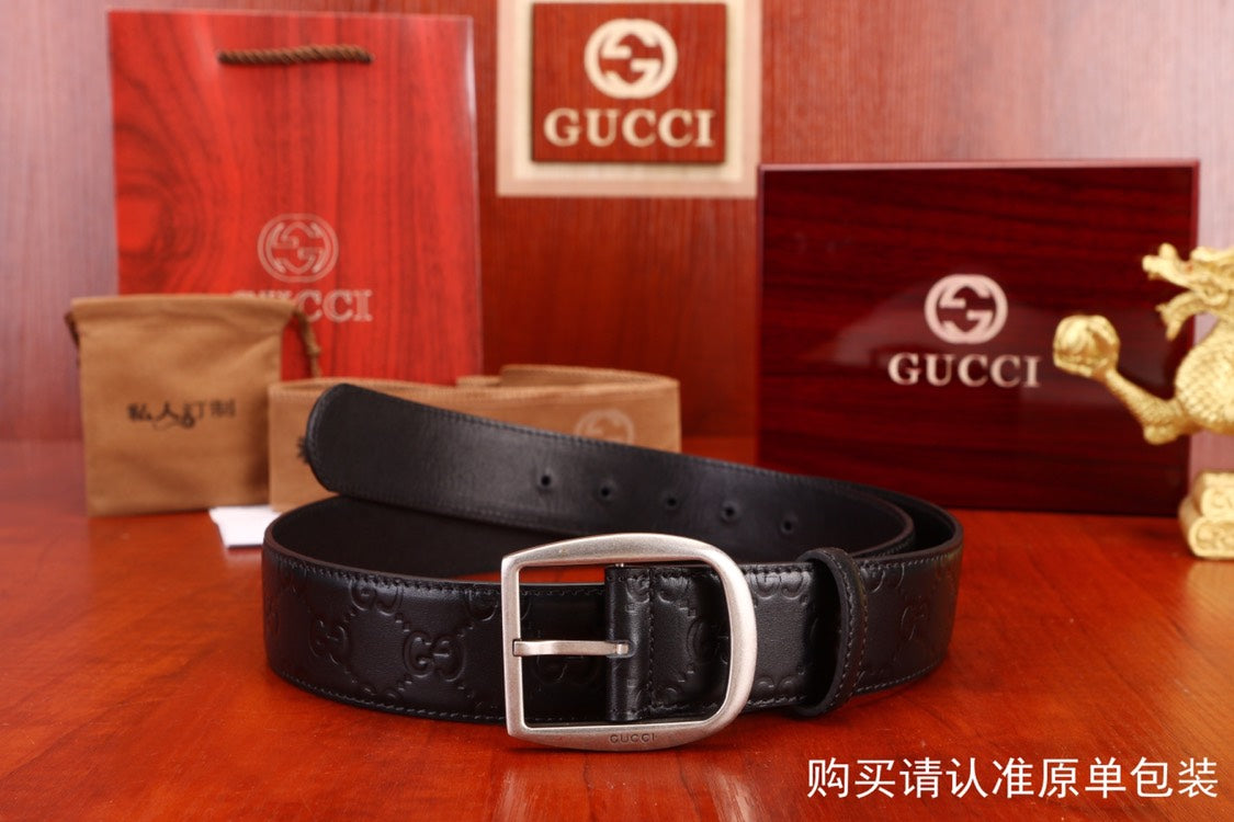 古G家-皮帶-3.8cm-男款