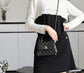 Chanel mini coco handle-黑色球紋牛皮-淡金扣