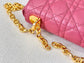 Dior Caro 小號20cm-玫紅小牛皮