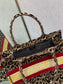 Dior Book Tote-小號36.5cm-絲絨豹紋