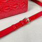 Dior Lady Dior 漆皮金扣-24cm-紅色