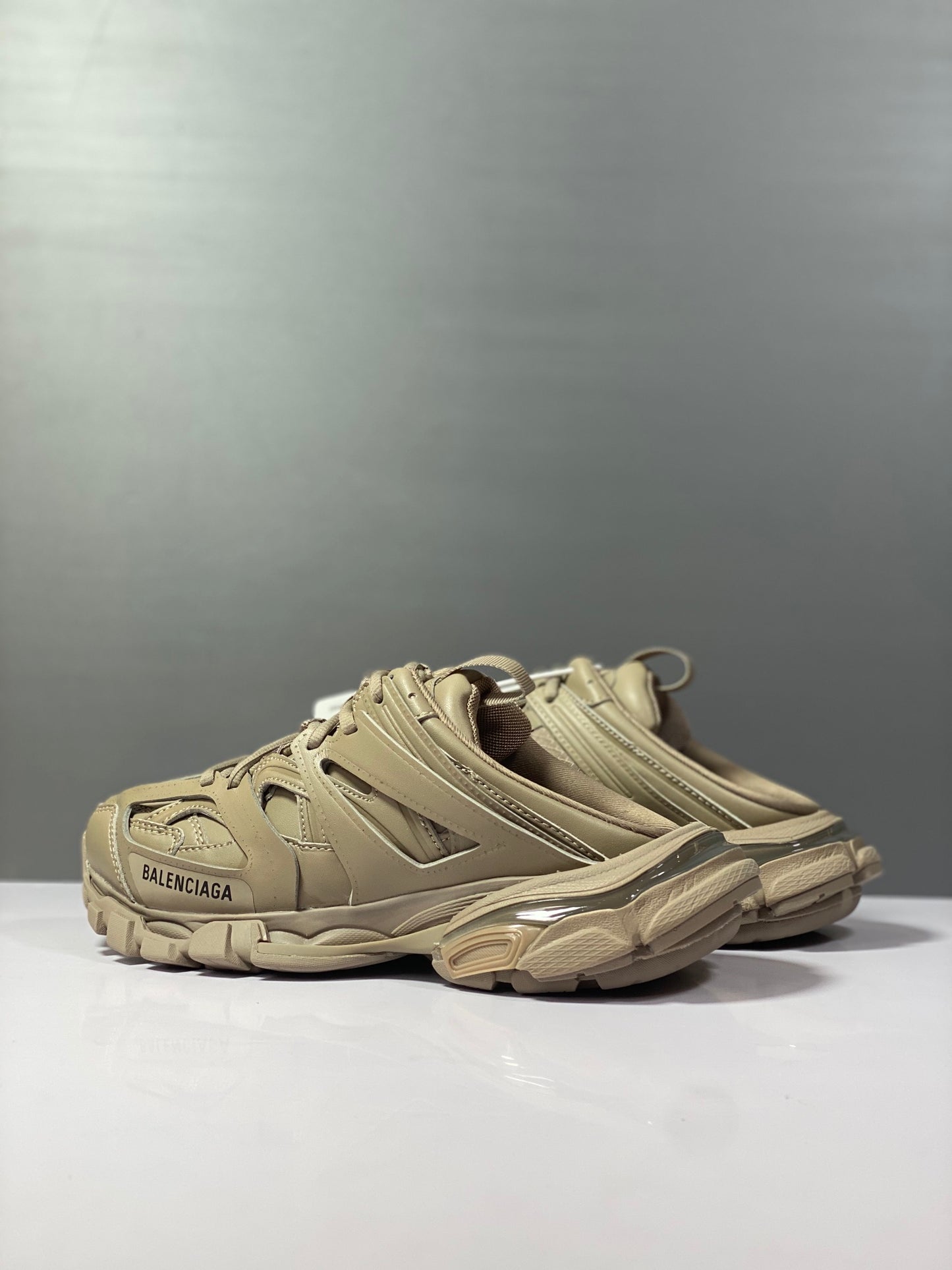 巴黎世-情侶款-3.0 半拖 Sneaker Tess s.Gomma MAILLE WHITEORANGE