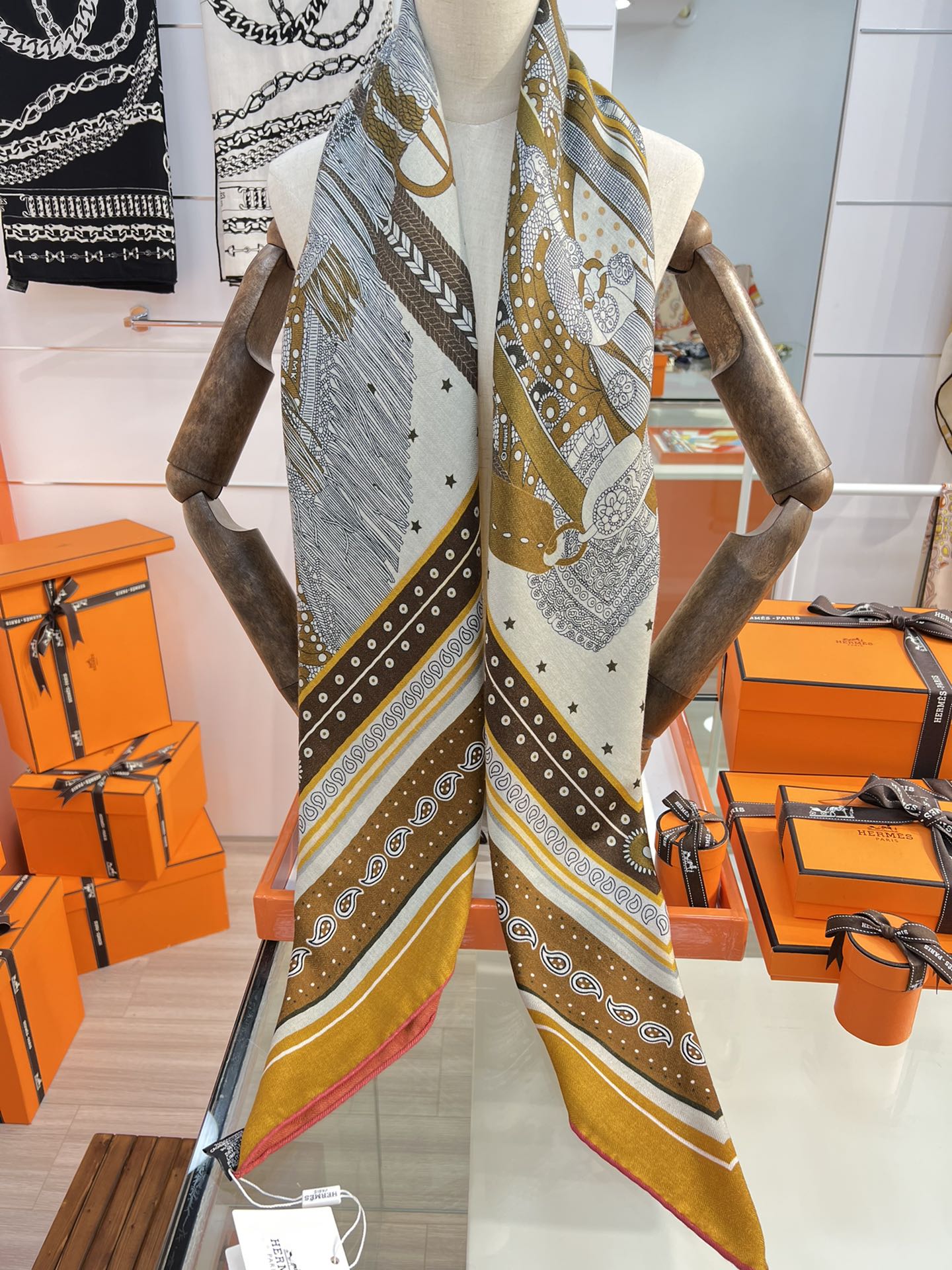 小愛款-雙面絲絨大方巾 140cm 001