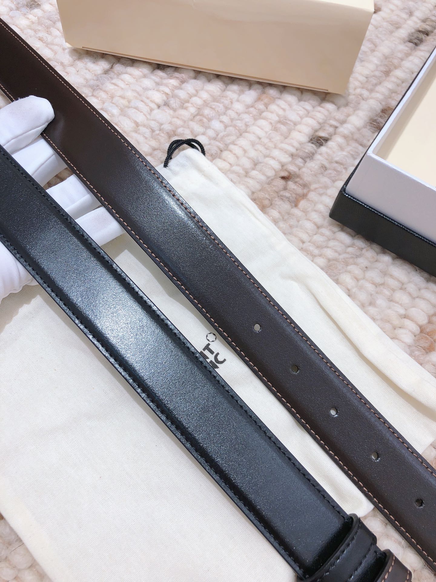 萬寶龍-皮帶-3.0cm-男款