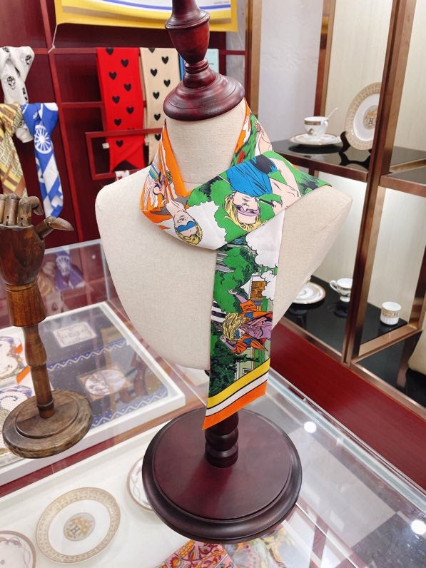 小愛款-全新系列Twilly-5*86cm-100%真絲斜紋雙面
