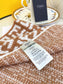 芬F家-雙面提花針織圍巾 32*180cm