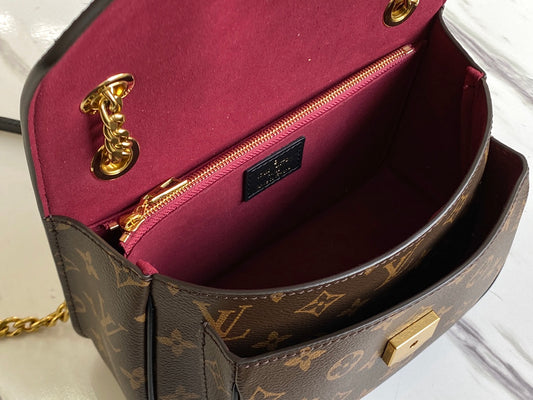 LV M45592 NeoMonceau手袋-老花紅色內裡
