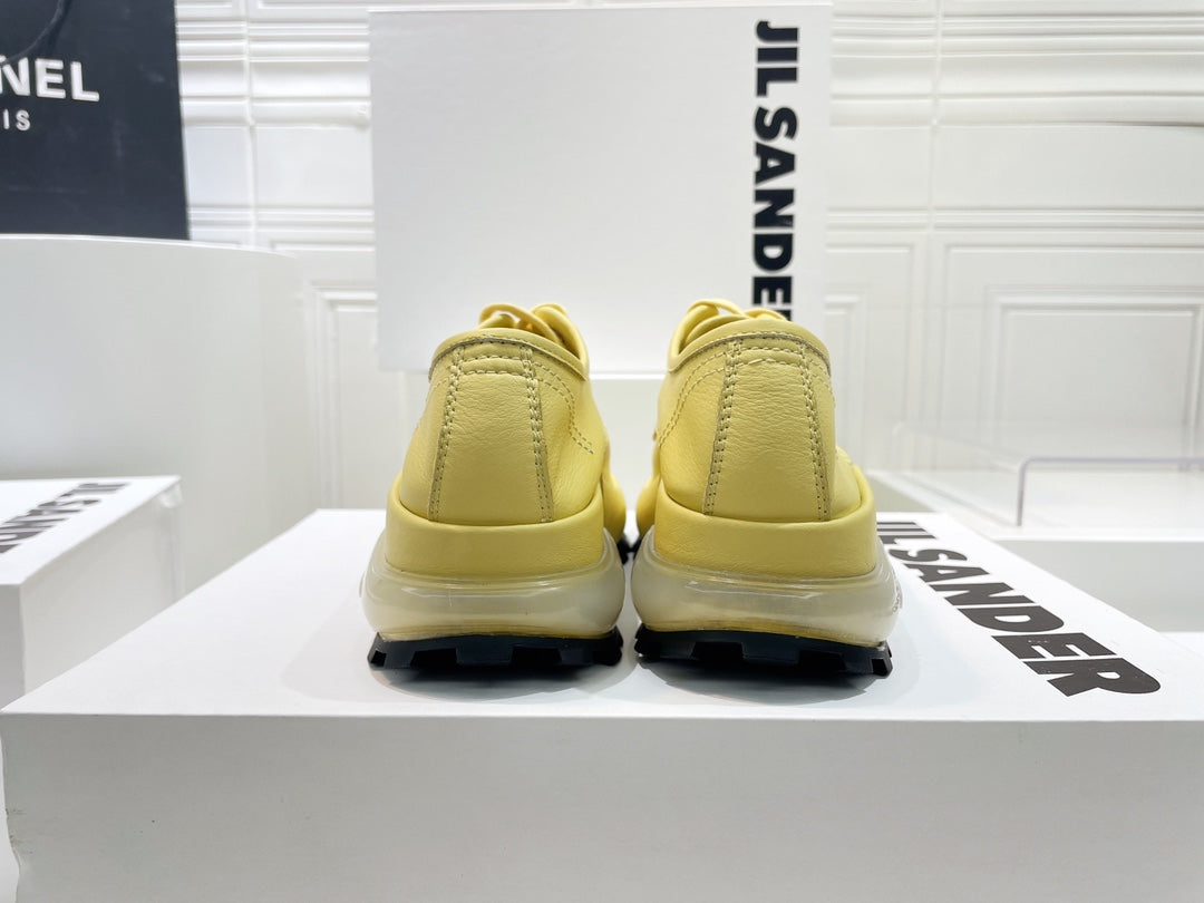 Jil sander-2022秋冬 爆休閒系列 厚底透明跟低幫休閒鞋 情侶款