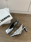 Jil sander-方頭高跟涼鞋 銀色