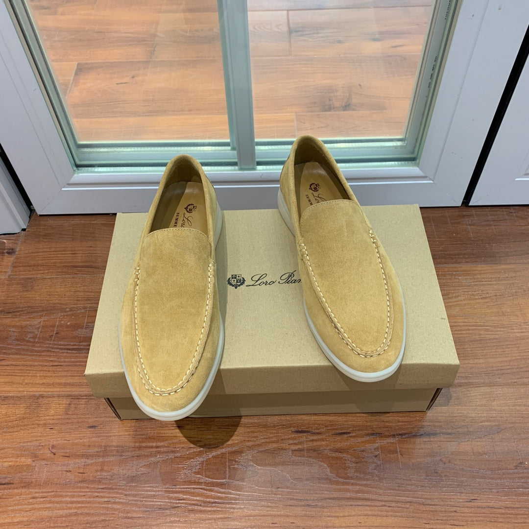 Loro p1ana-復古平底鞋 男款 卡其色