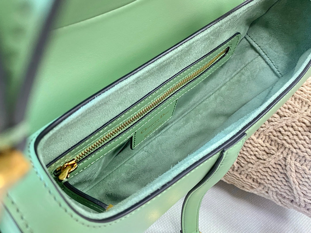 Dior Saddle 馬鞍包-平紋-大號薄荷綠-25.5cm