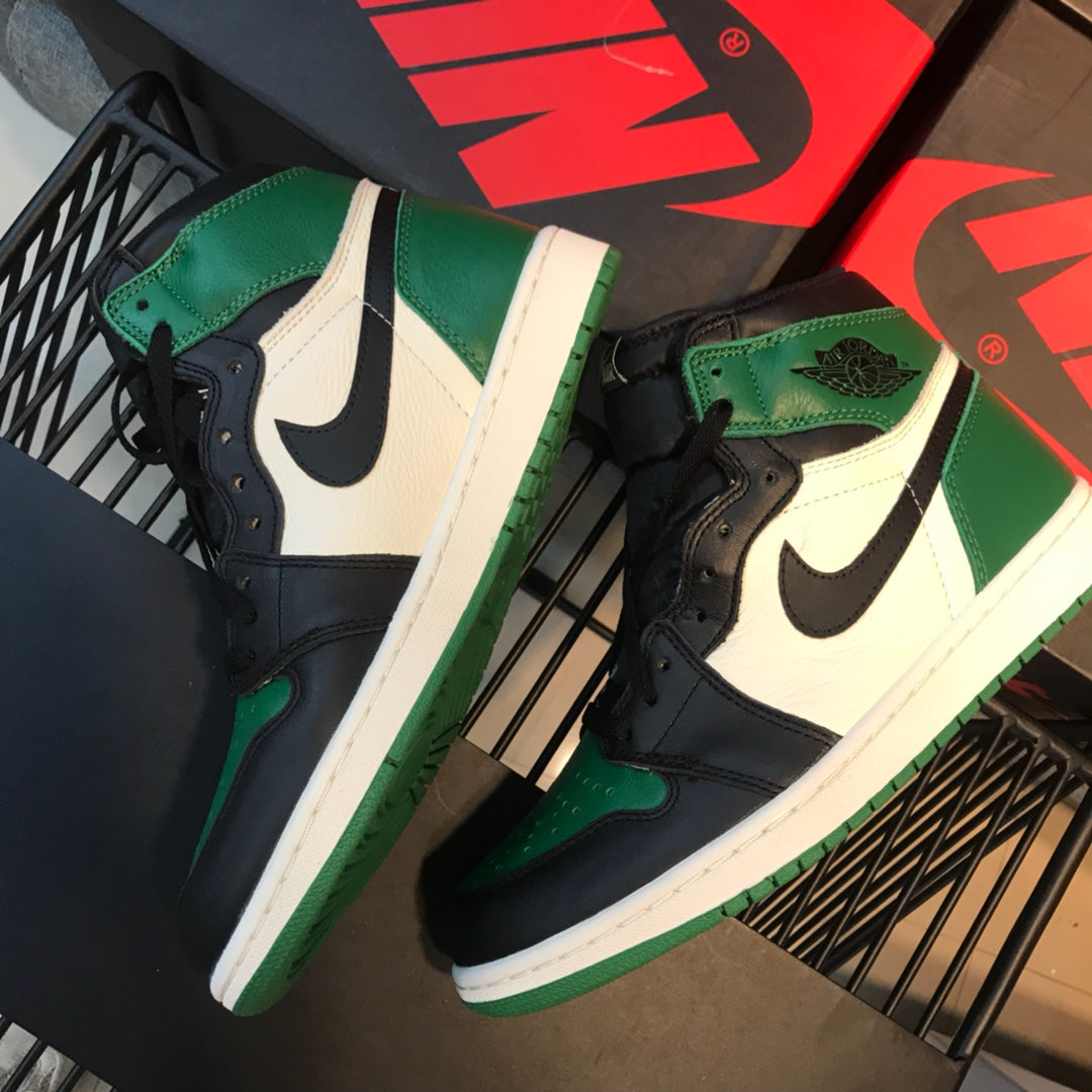 N1K- Air Jordan AJ1 高筒板鞋 黑綠色