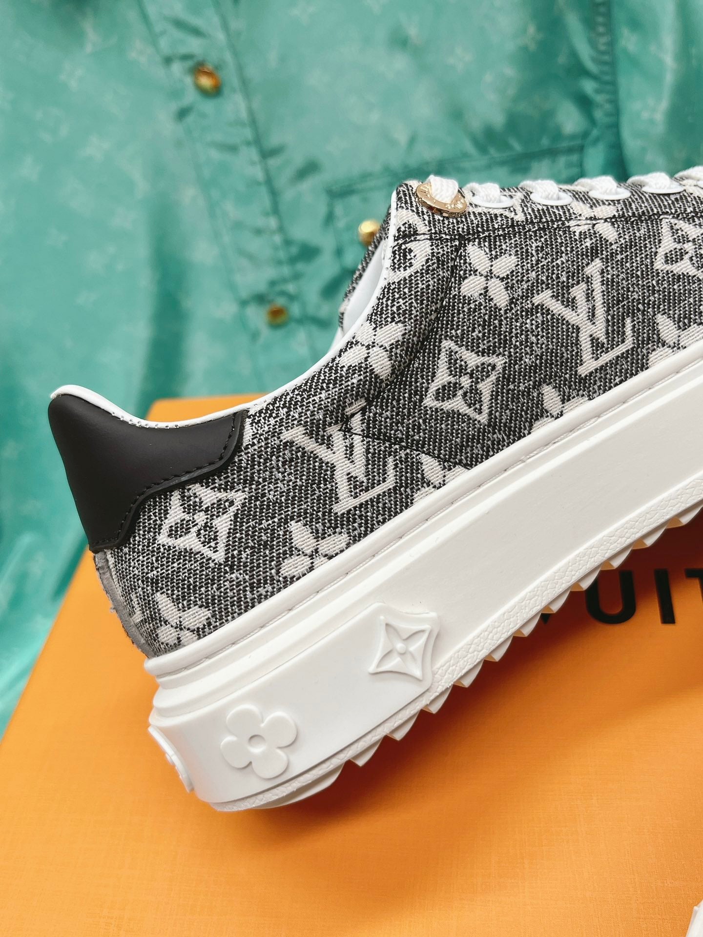 路L家-Vuitton x 草間彌生 經典小白鞋 灰色