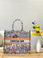 Dior Book Tote-大號41.5cm-藍椰子樹