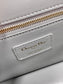 Dior 蒙田 30 Montaigne系列-24cm-金扣-牛皮手掌紋-石灰色