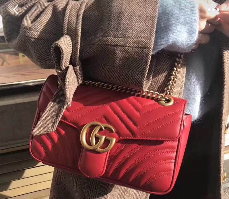 古G家-Marmont-紅色中號26cm（26*7*5cm）