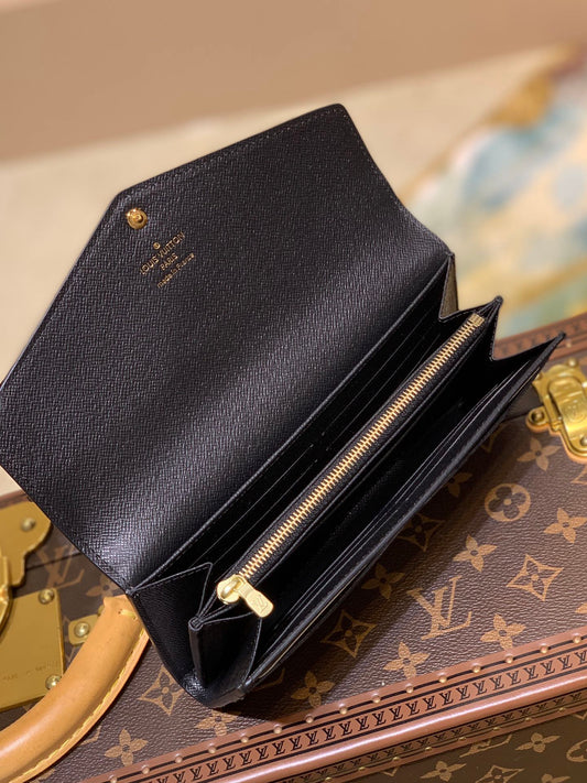 LV M80726黃花 SARAH 翻蓋長夾