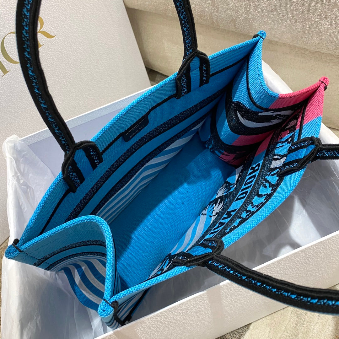 迪D家 Book Tote-中號36.5cm-彩色叢林系列