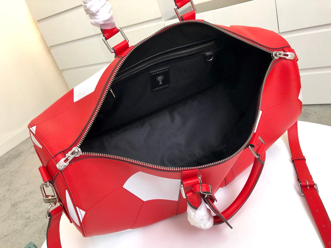 Lou-Keepall 50旅行袋 紅色