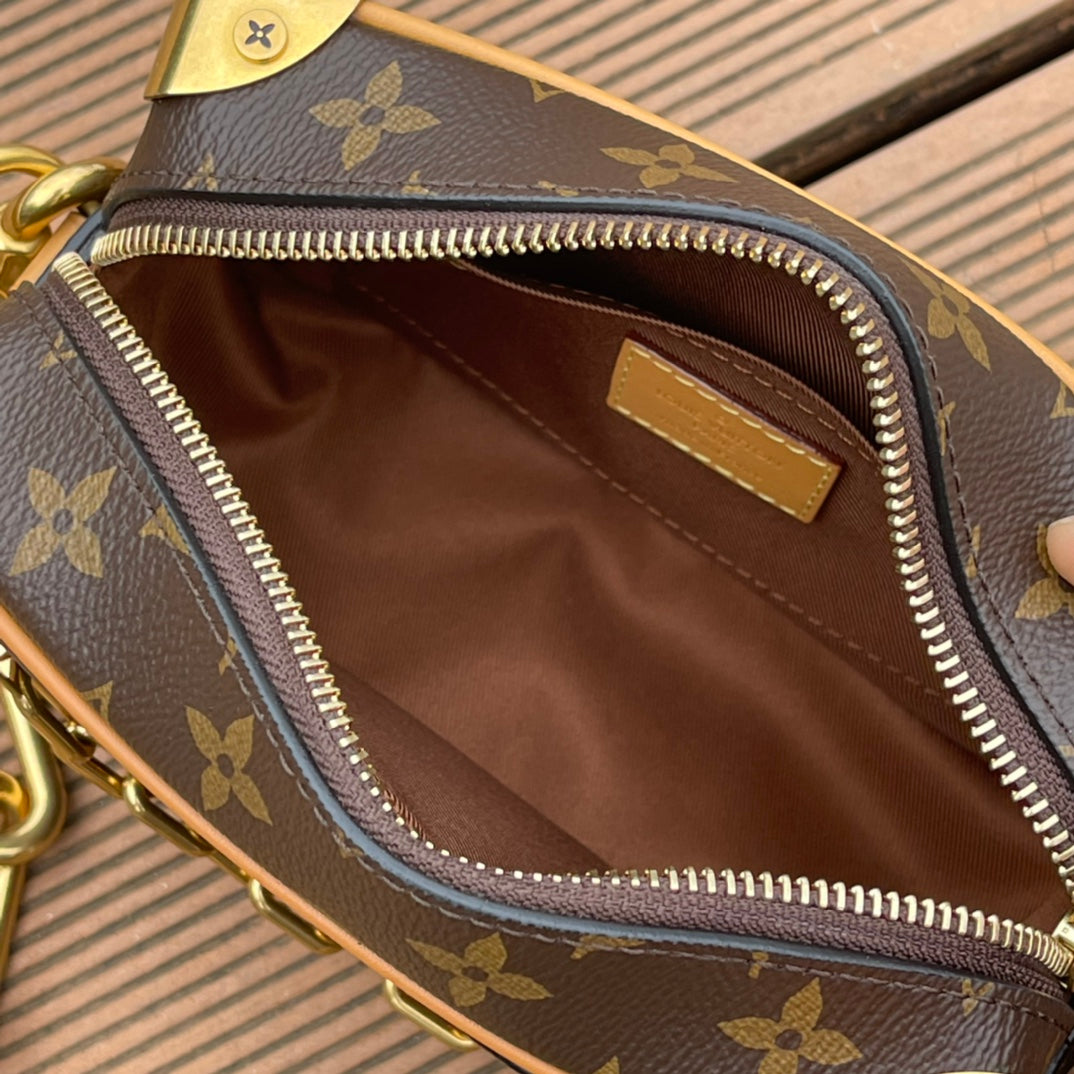 M68906 路L家-Mini Soft Trunck老花盒子包