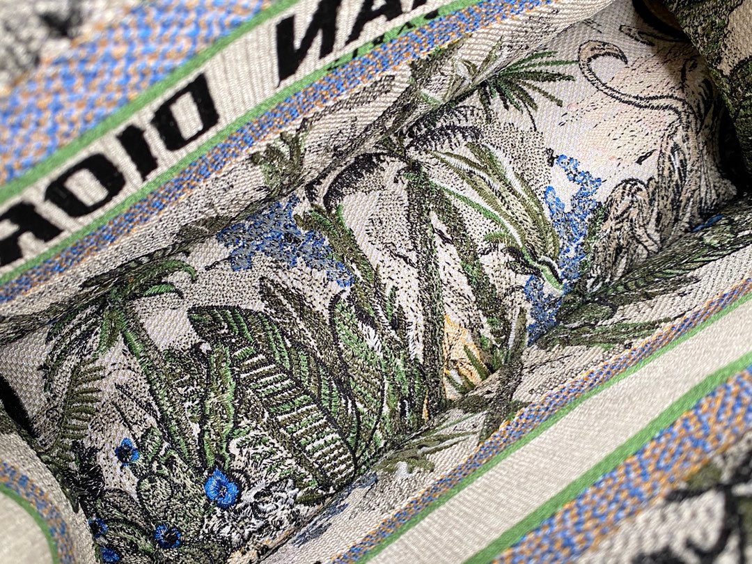 Dior Book Tote-小號36.5cm-綠椰子樹