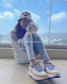 克羅C-Nama sneaker彩虹系列 網面拼色休閒運動鞋 綠色