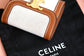 Celine 織物和牛皮革小號翻蓋錢包