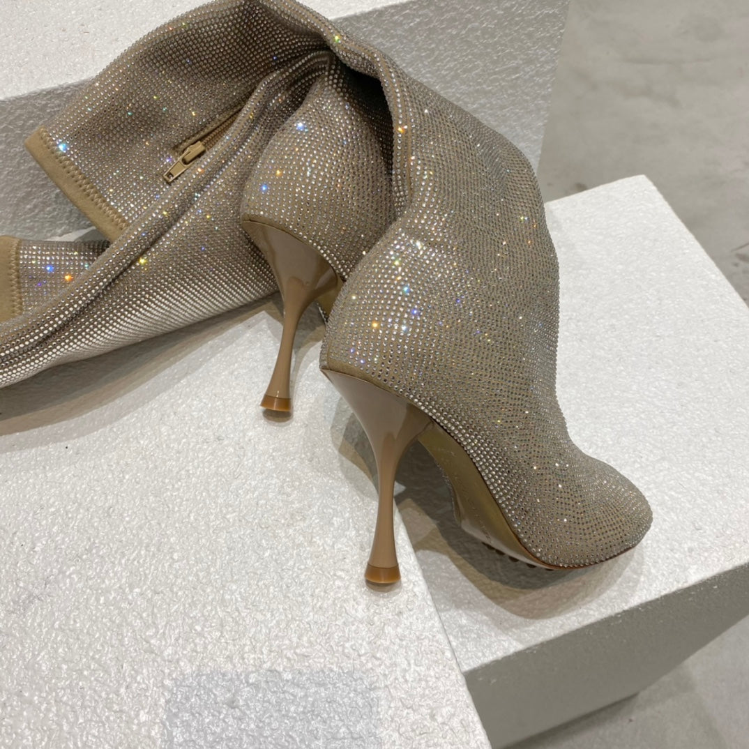 B編織-22S官網秋冬新品 高跟鑽靴（35-39，40-42可訂製）