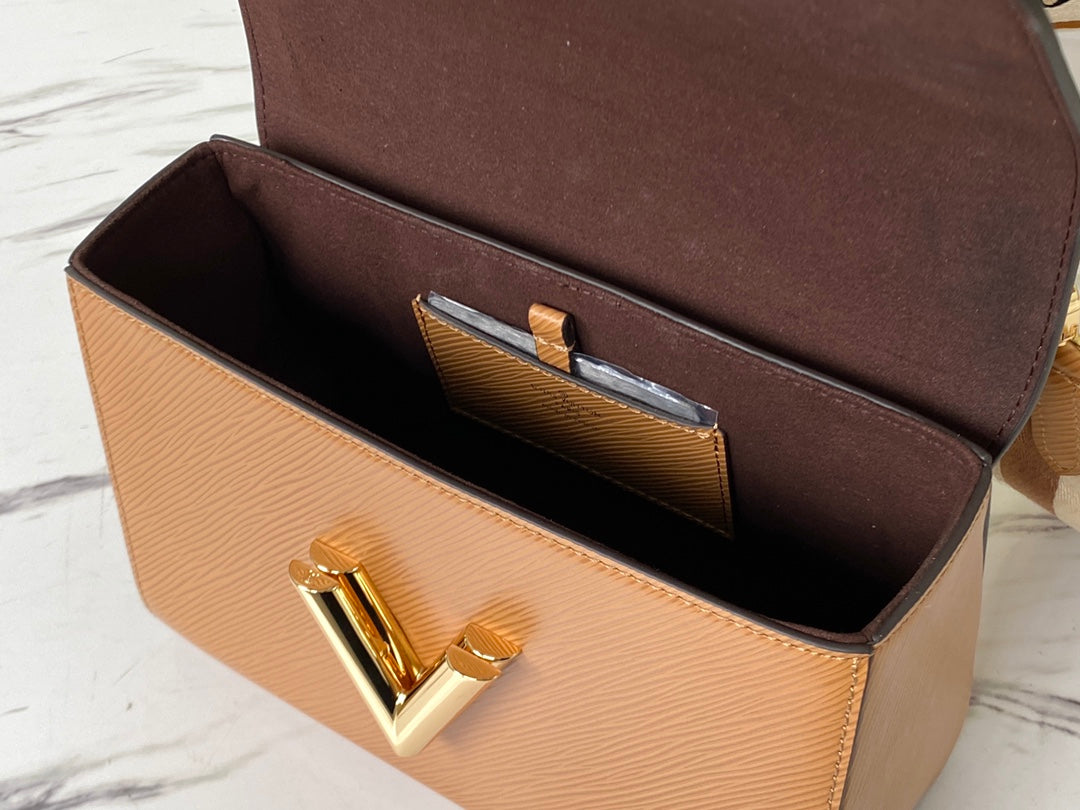LV M57506 焦糖棕黃Twist 中號手袋