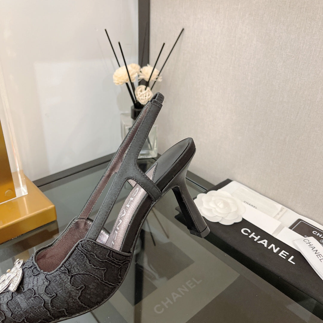 小香家-水鑽扣高跟鞋 中古系列 6.5cm