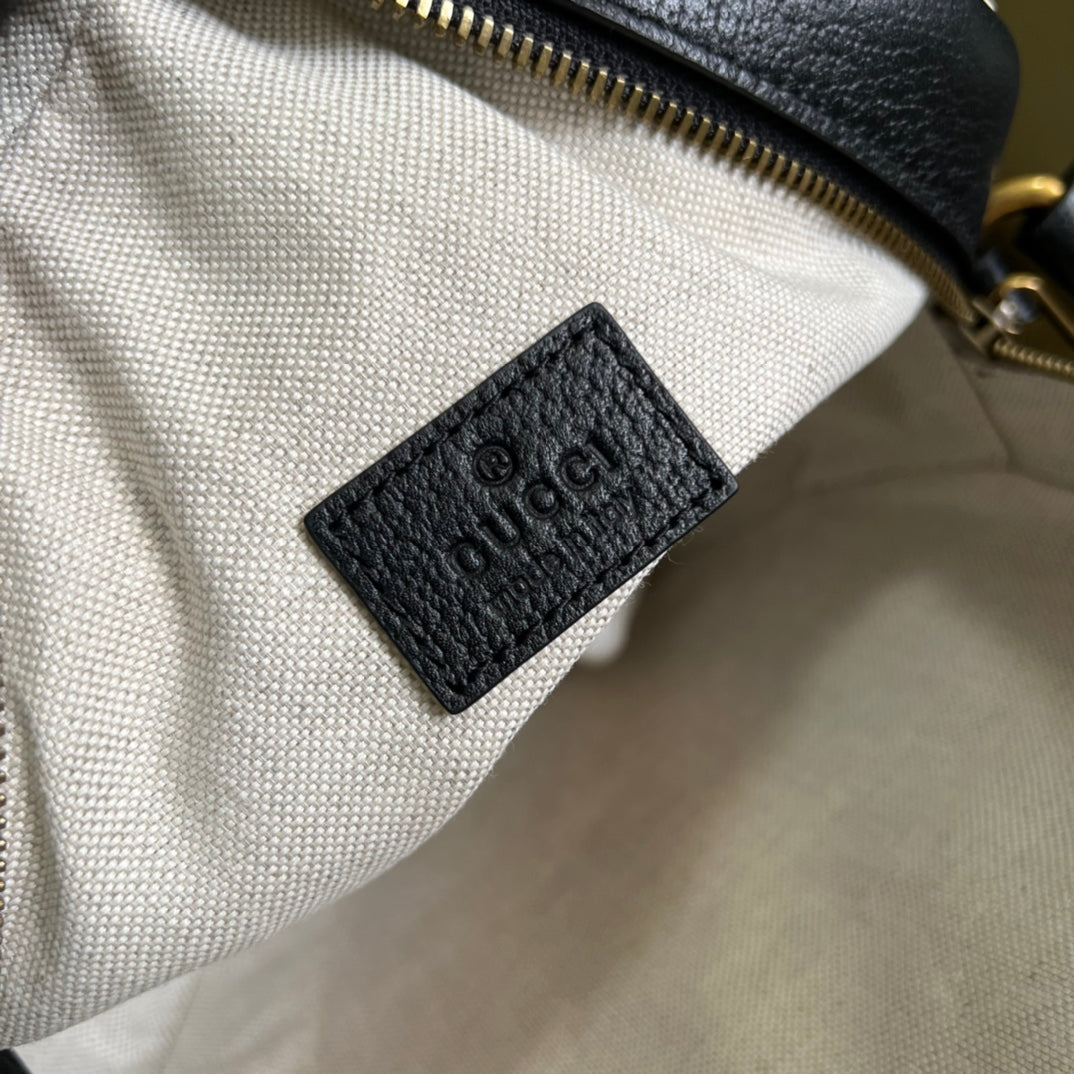古G家- adidasxGucci聯名系列 肩背包 22x22x7cm 黑色拼