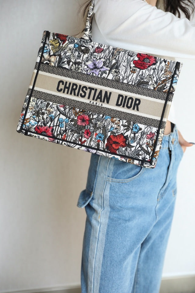 Dior Book Tote-小號36.5cm-月季花系列