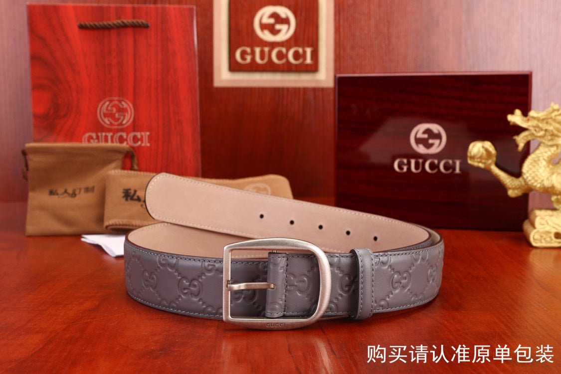古G家-皮帶-3.8cm-男款