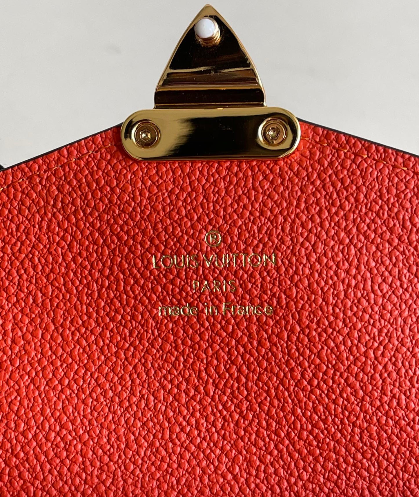 LV M58413 橙色老花 信封式Pallas錢夾