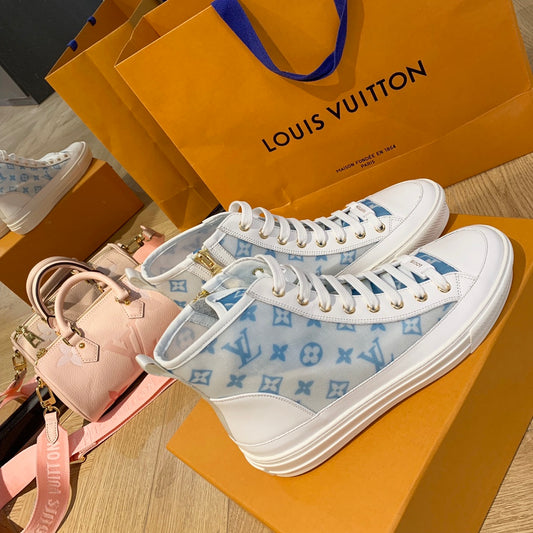 LV鞋-LV Charlie 2022春 高筒 藍色