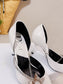 迪D家-時尚朋克系列 尖頭高跟鞋 白色 8.5cm
