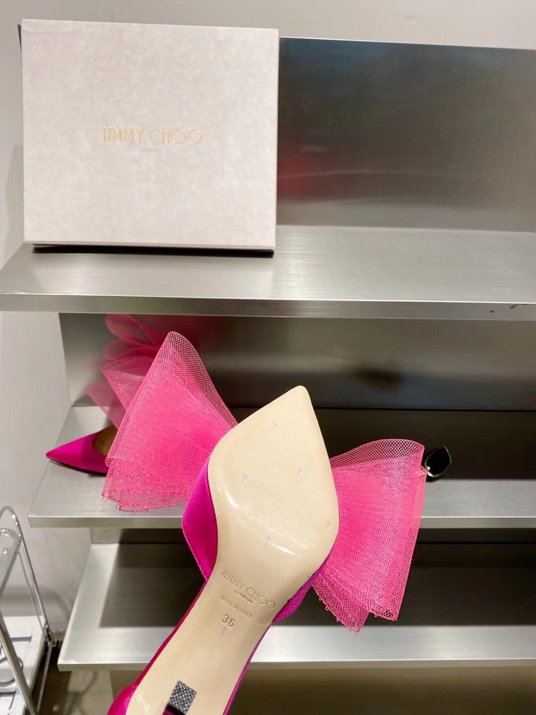 JC傑米-早春系列 蝴蝶結 高跟鞋 粉