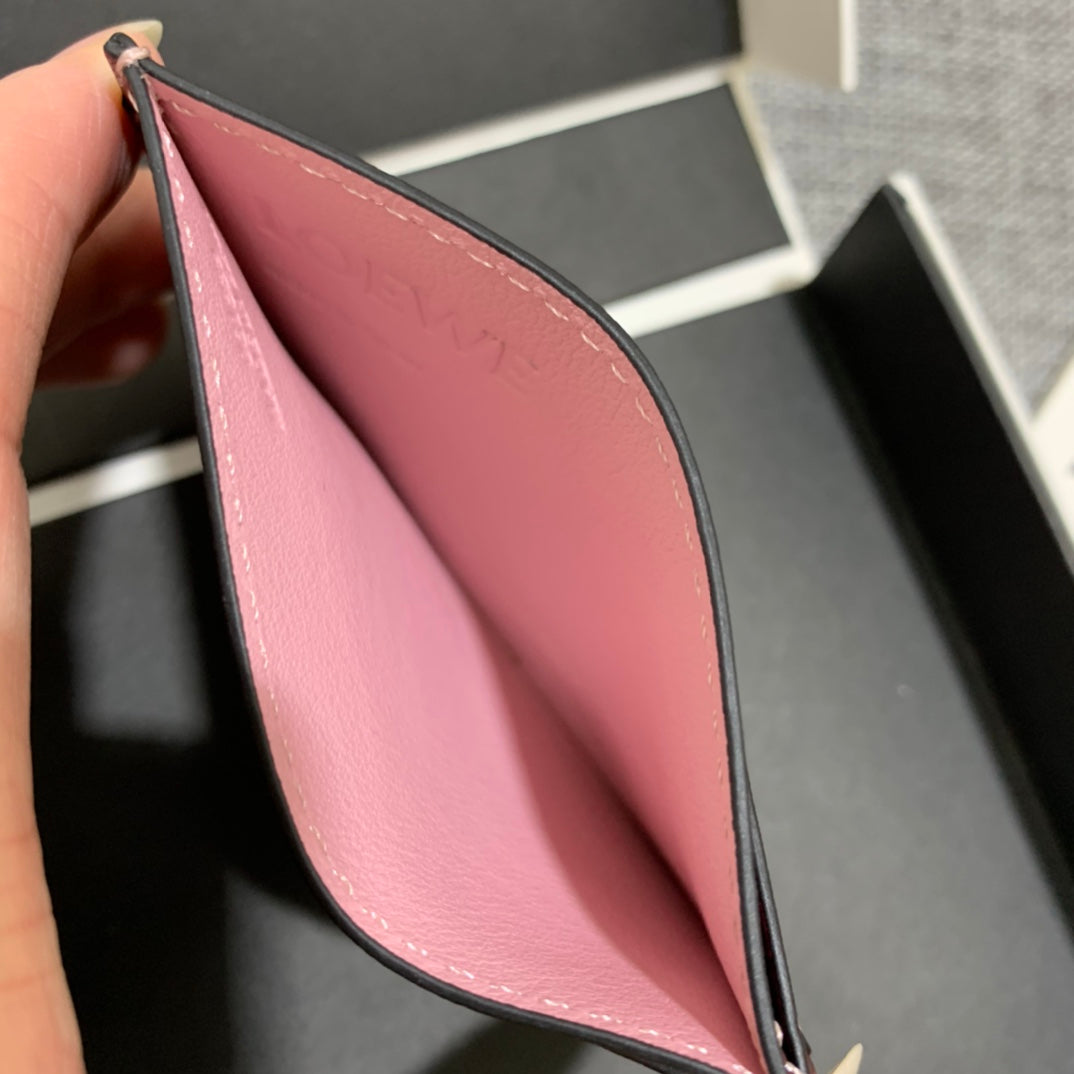 Loewe Plain Card Holder 多色拼接皮革卡包