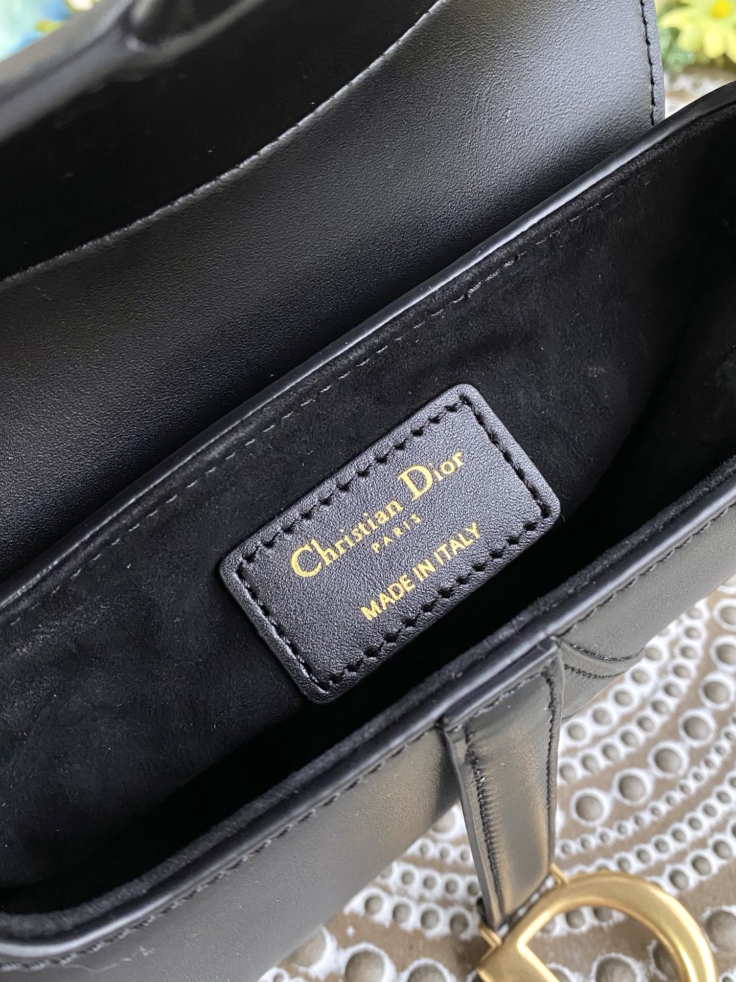 Dior Saddle 馬鞍包-平紋-小號黑色-19.5cm
