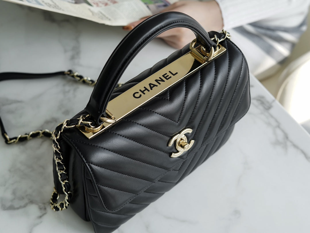 小香家-Trendy CC-V紋經典黑-25cm