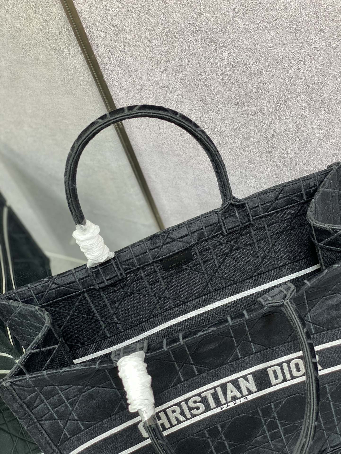 Dior Book Tote-大號41.5cm-秋冬絲絨菱格系列