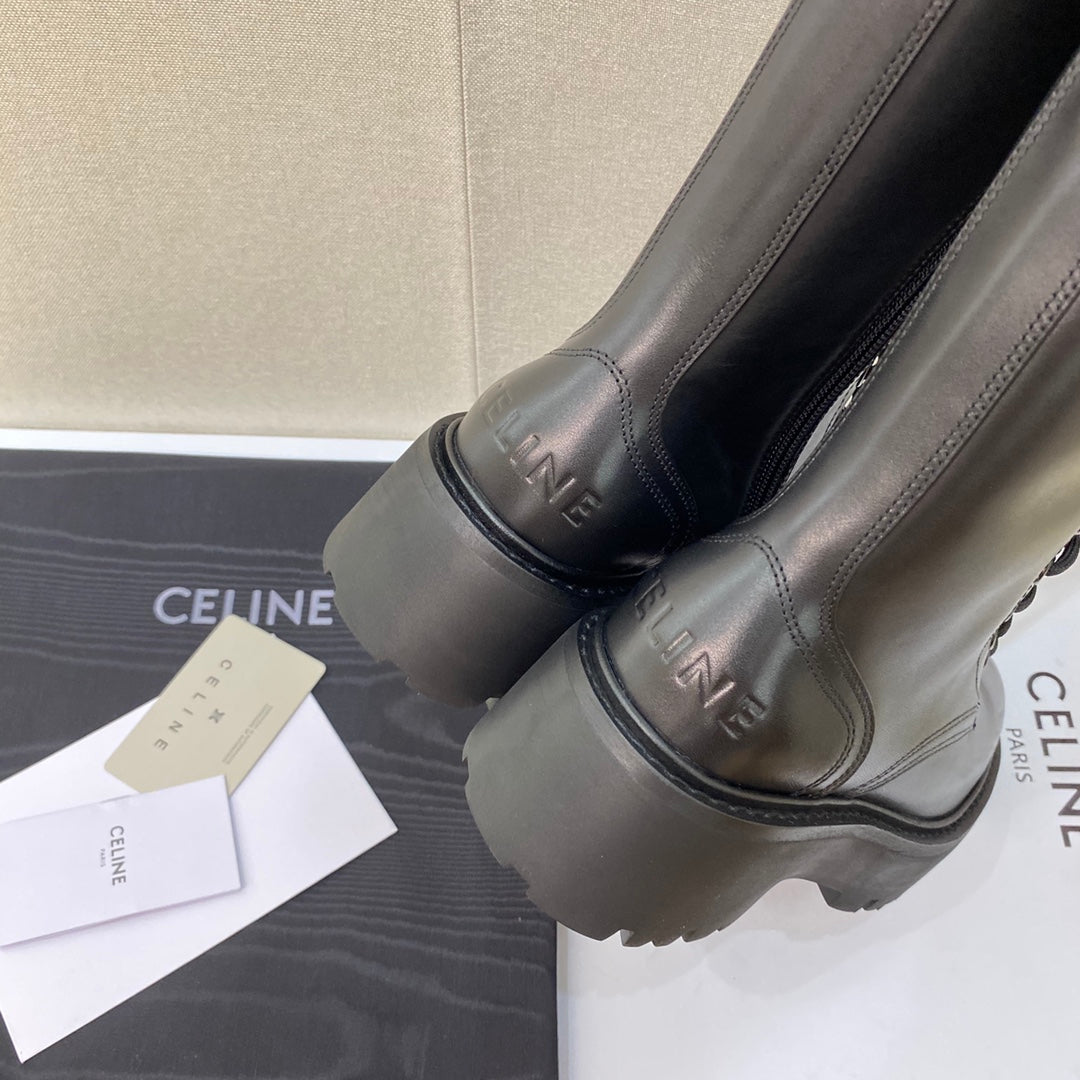 賽C家-2022秋冬新款 高筒騎士靴 黑色