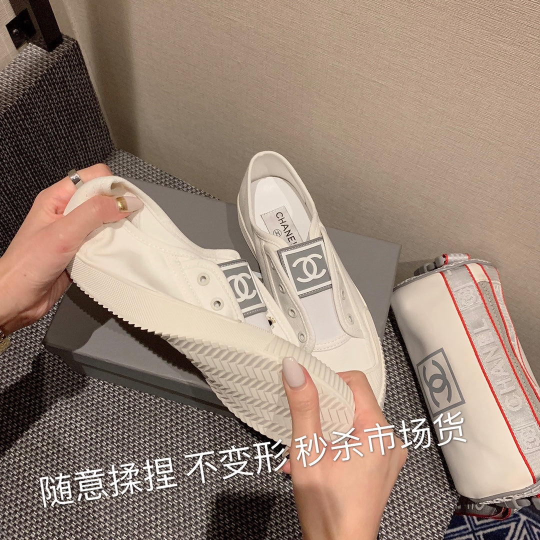 小香家-vintage 中古帆布鞋 白色