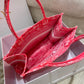 迪D家 Book Tote-中號36.5cm粉老虎