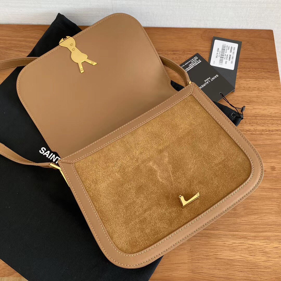 聖Y羅-Solferino 豆腐包 麂皮 咖色